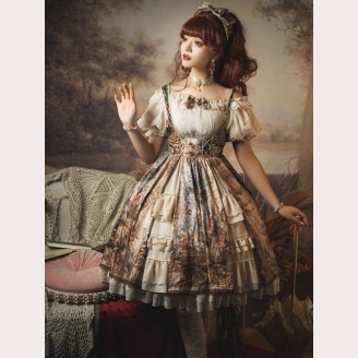 Cloria Painting Classic Lolita Dress JSK (UN52)